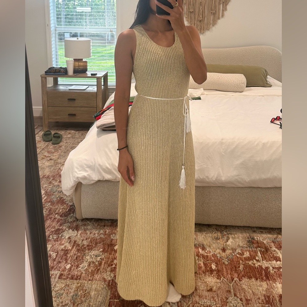 H&M Cream Maxi Dress